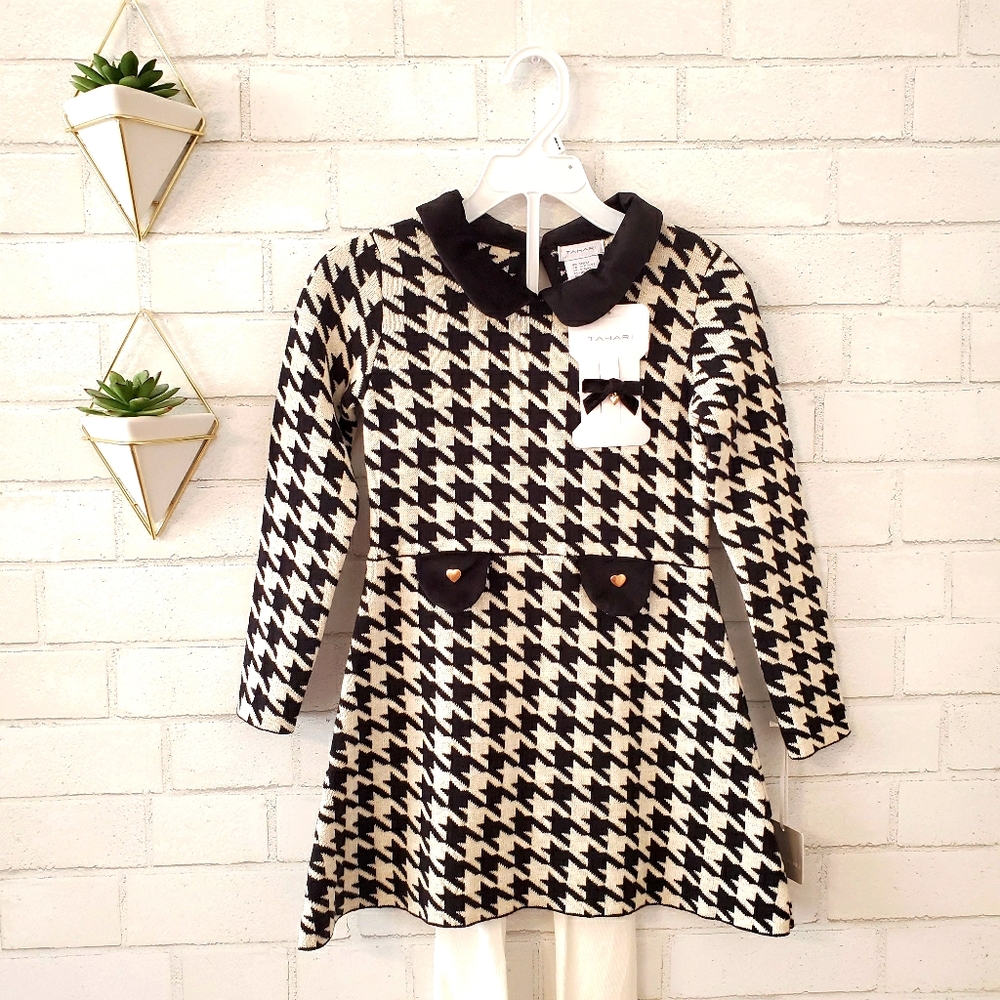 BNWT Girls 3pc Tahari Sweater Dress Set
